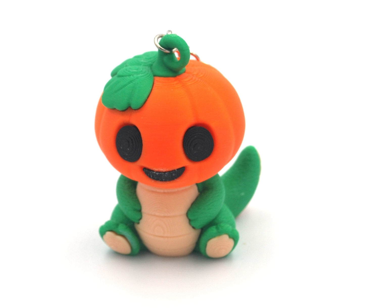 Dino Pumpkin Keychain