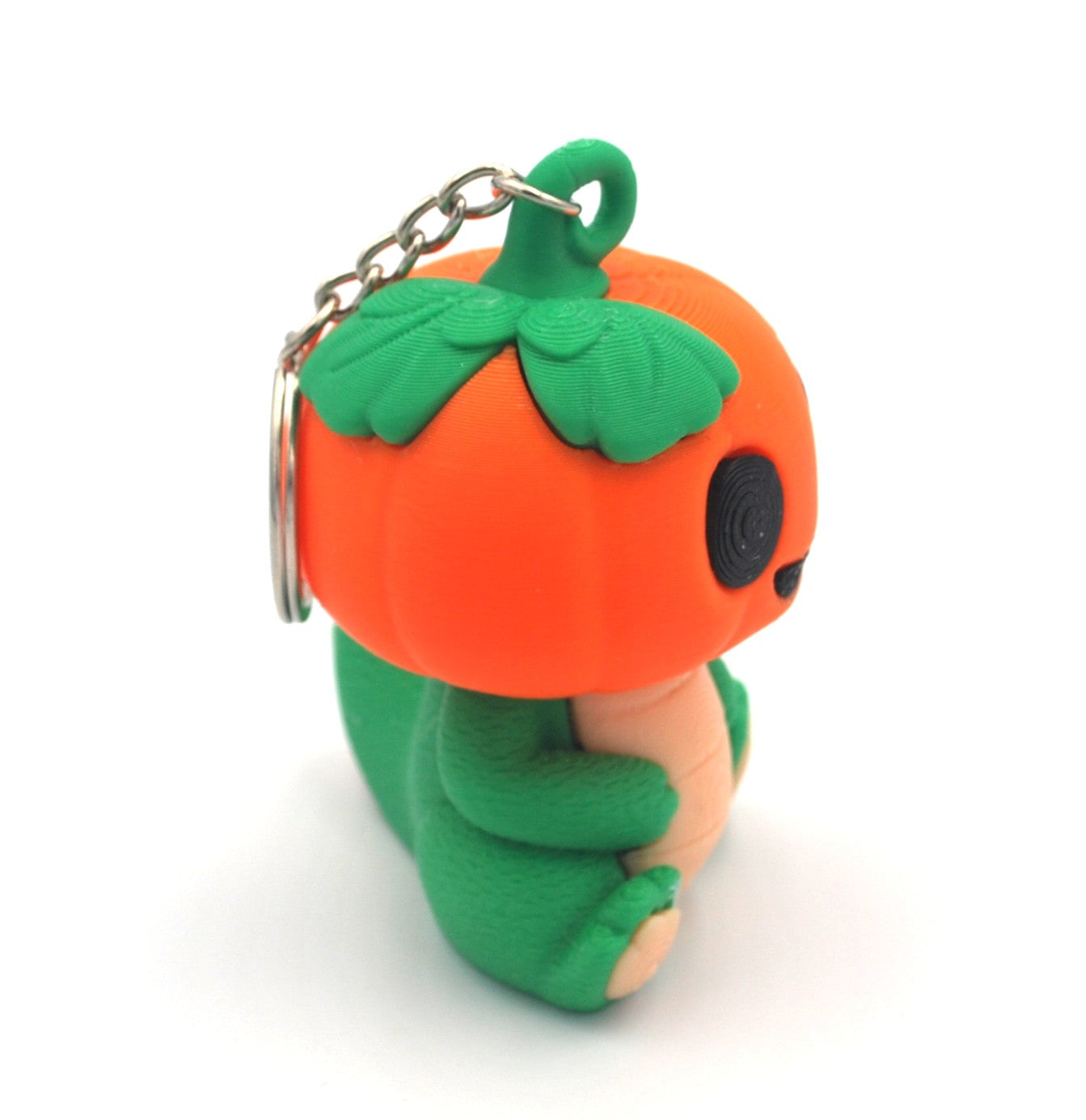 Dino Pumpkin Keychain