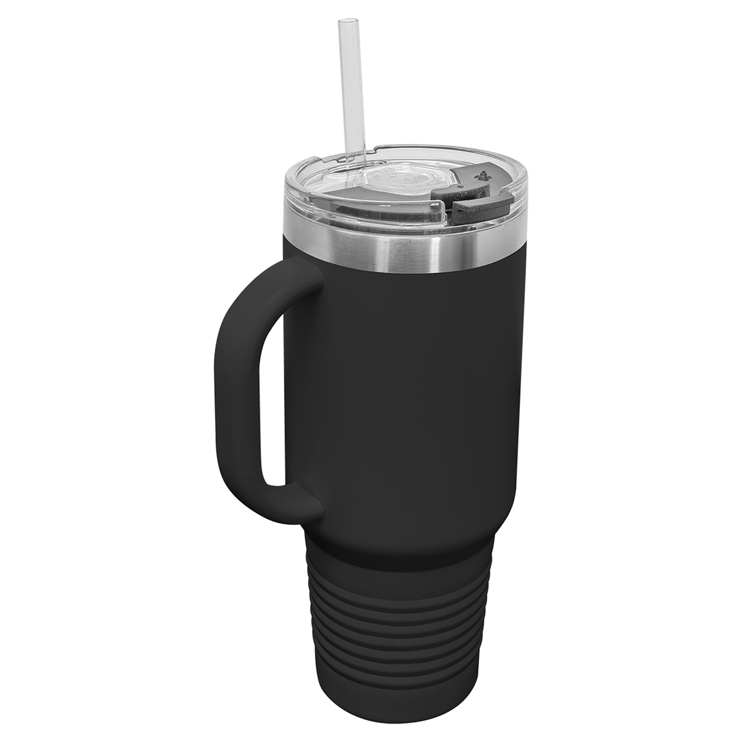 40 oz Travel Mug with Snap Lid & Straw