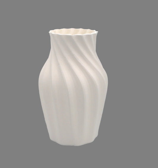 Twisted Vase White